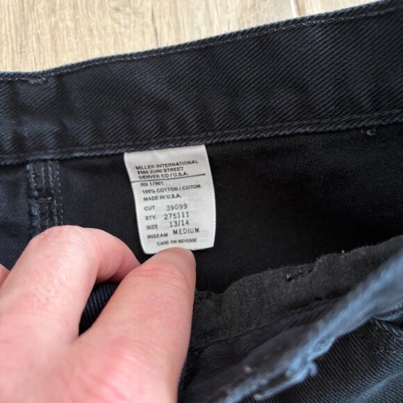 Vintage Rockies Jeans Women's 13/14 Black Bareback Western Rodeo Cowgirl USA - Picture 3 of 8